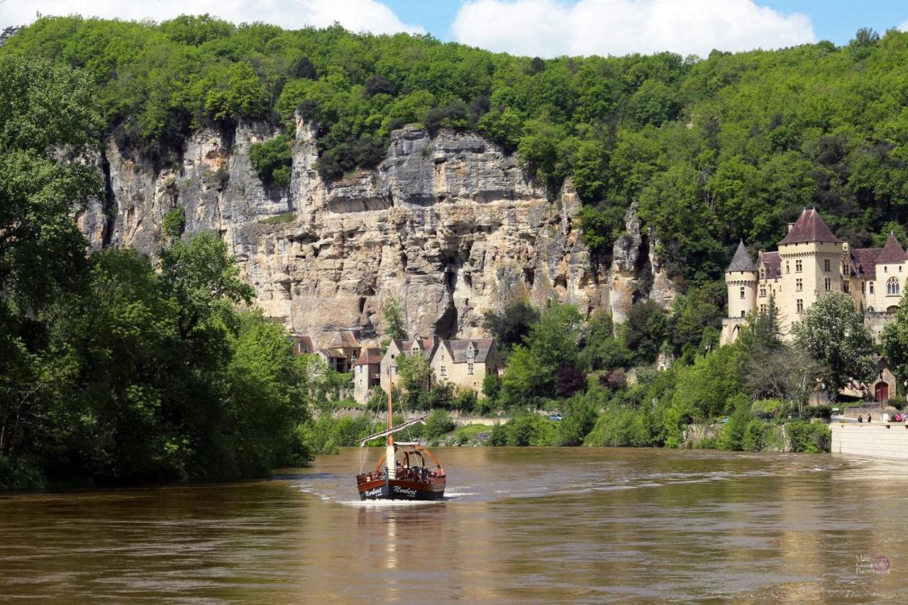 Au Coeur De Beynac, Une Maison De Caractere Avec Jardin Terrasse Luaran gambar